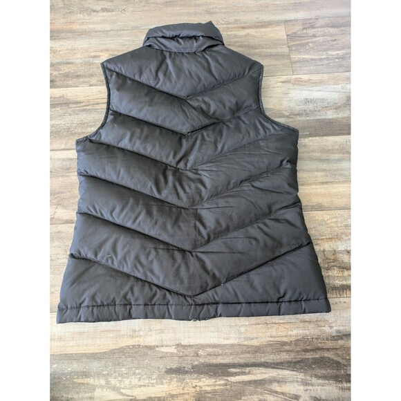 🌄 LANDS' END Women's Black Goose Down Puffer Vest Small (4/6) - Picture 4 of 7